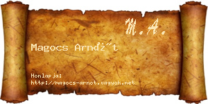 Magocs Arnót névjegykártya